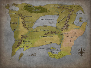 Updated Warders Fantasy Map