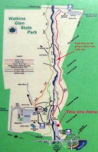 Map of Watkins Glen state park
